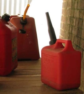 gasoline cans
