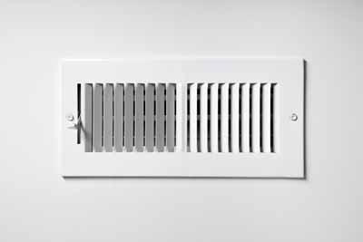An air vent on a wall