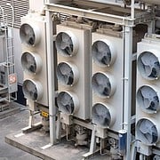 large cooling system of a building